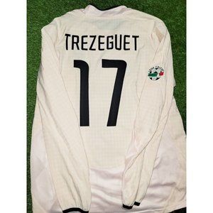 Trezeguet Juventus 2003 2004 Away Soccer Jersey Shirt L